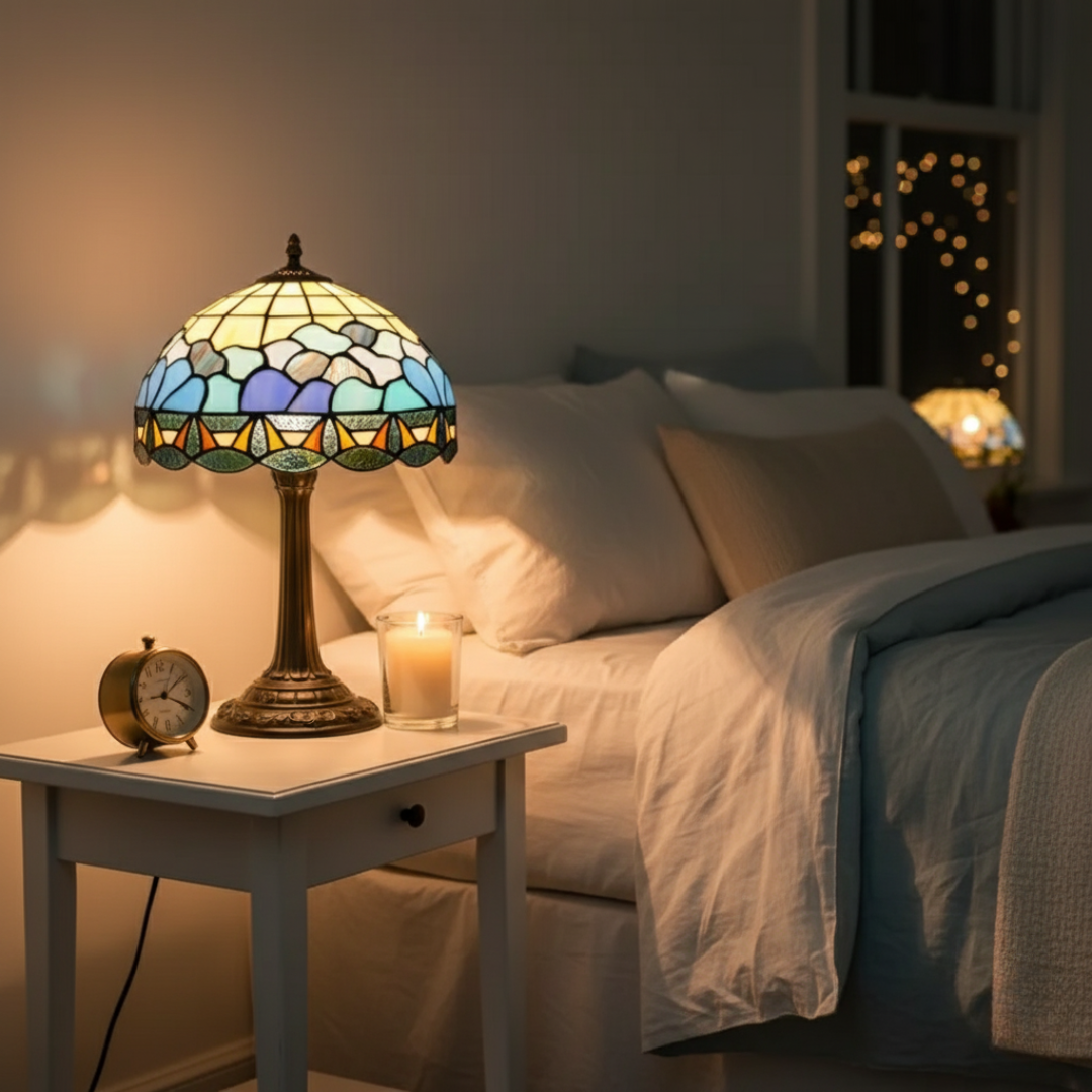 Lampada vibrante ispirata alle rose