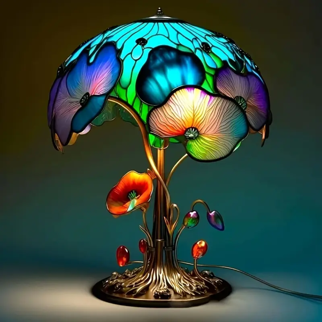 Lampada a fungo in stile bohémien