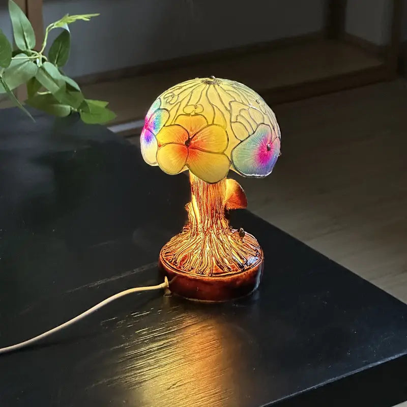 Lampada a fungo in stile bohémien