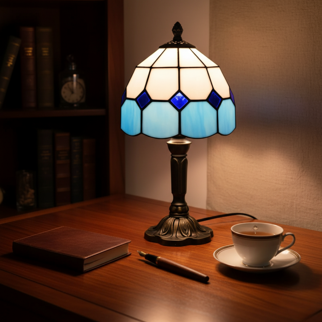 Lampada da tavolo a LED in stile mediterraneo