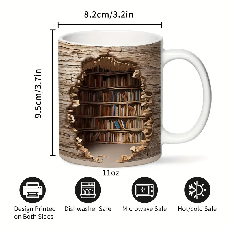 Incantevole tazza da libreria termosensibile