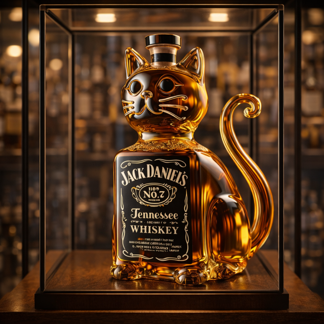 Bottiglia Whisky - Edizione Gatto